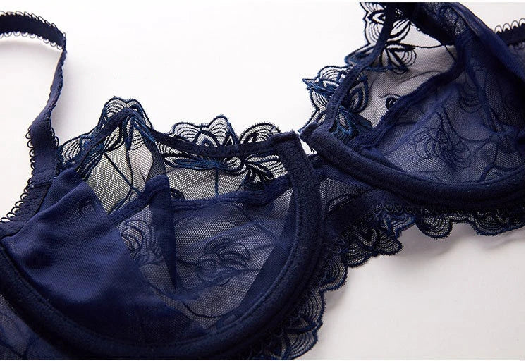 Lingerie dentelle transparente ensemble deux pièces Quintessence