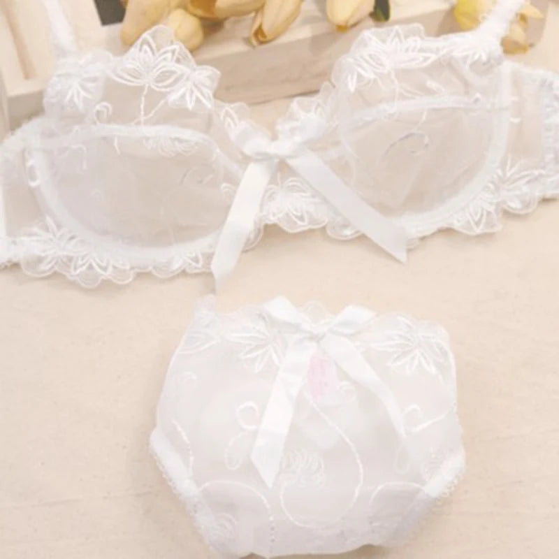 Lingerie dentelle transparente ensemble deux pièces Quintessence