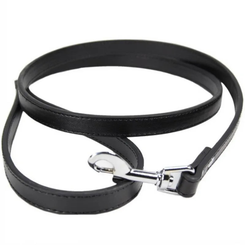 Laisse soumission femme ou homme en simili cuir colorée