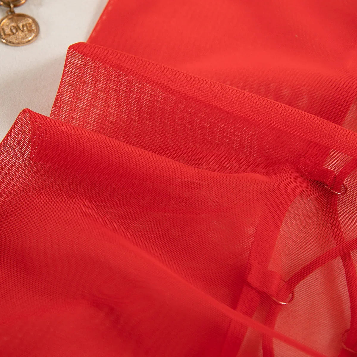 Lingerie sexy robe transparente dos lacé avec string Voile de nuit