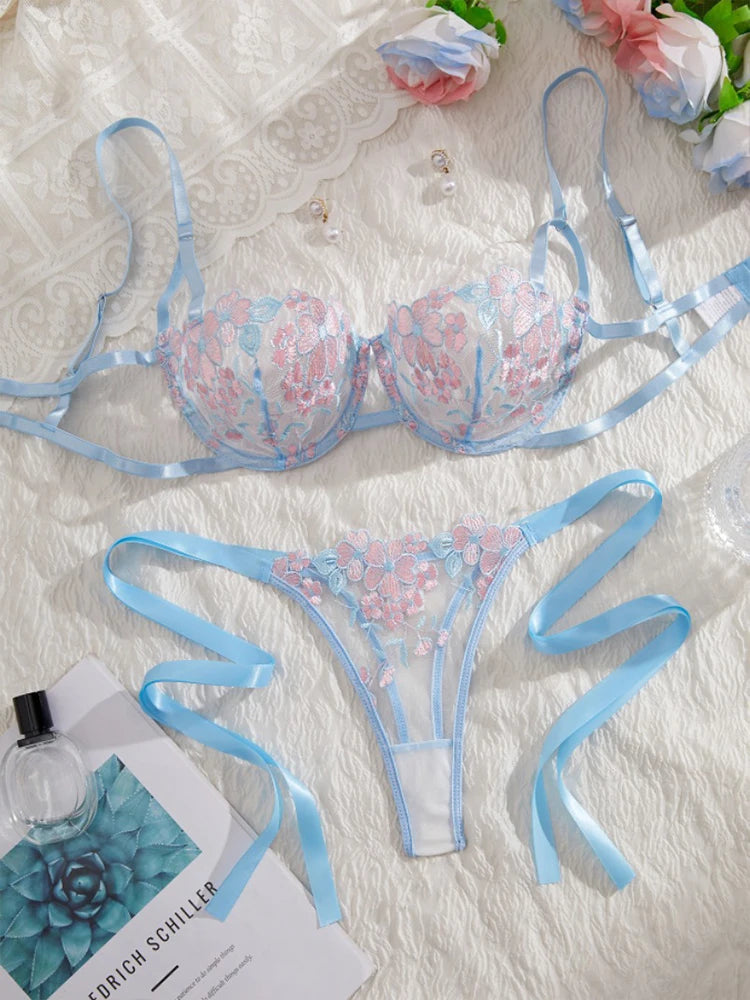 Ensemble lingerie deux pièces transparent Lune de Miel