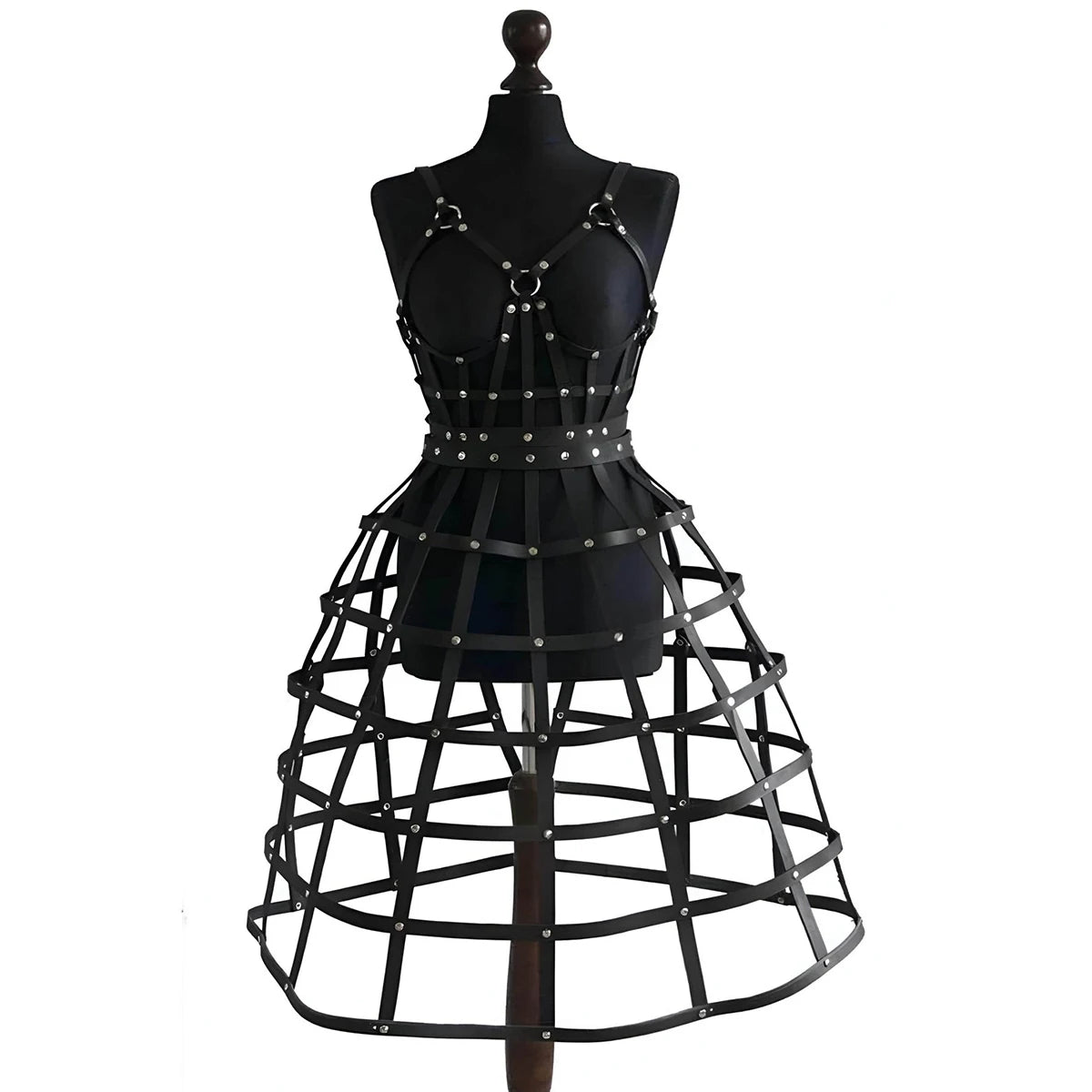 Robe harnais femme en cuir ouverte Clairvoyante