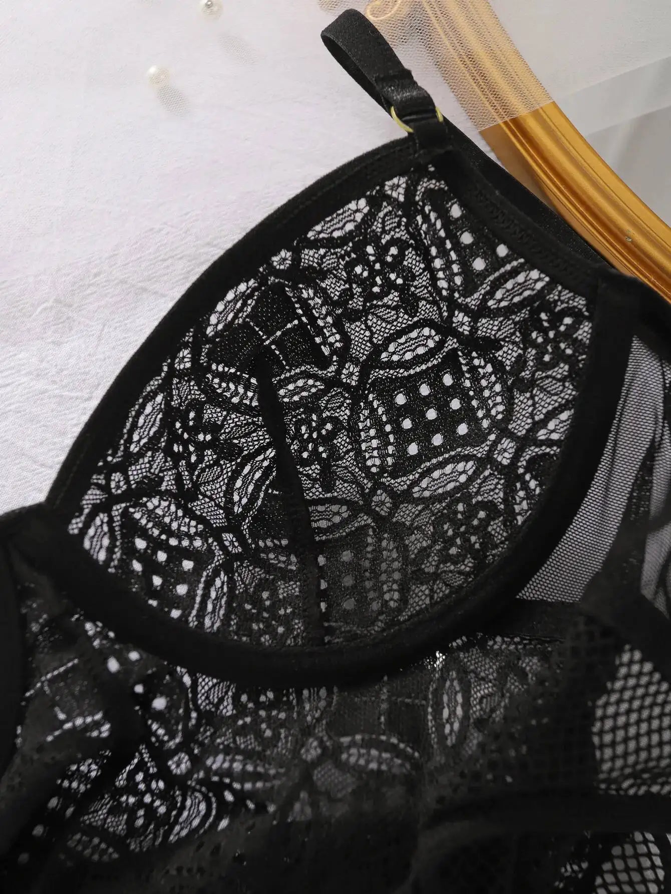 Body Dentelle Noir Vintage | L'Iconique Lingerie Premium