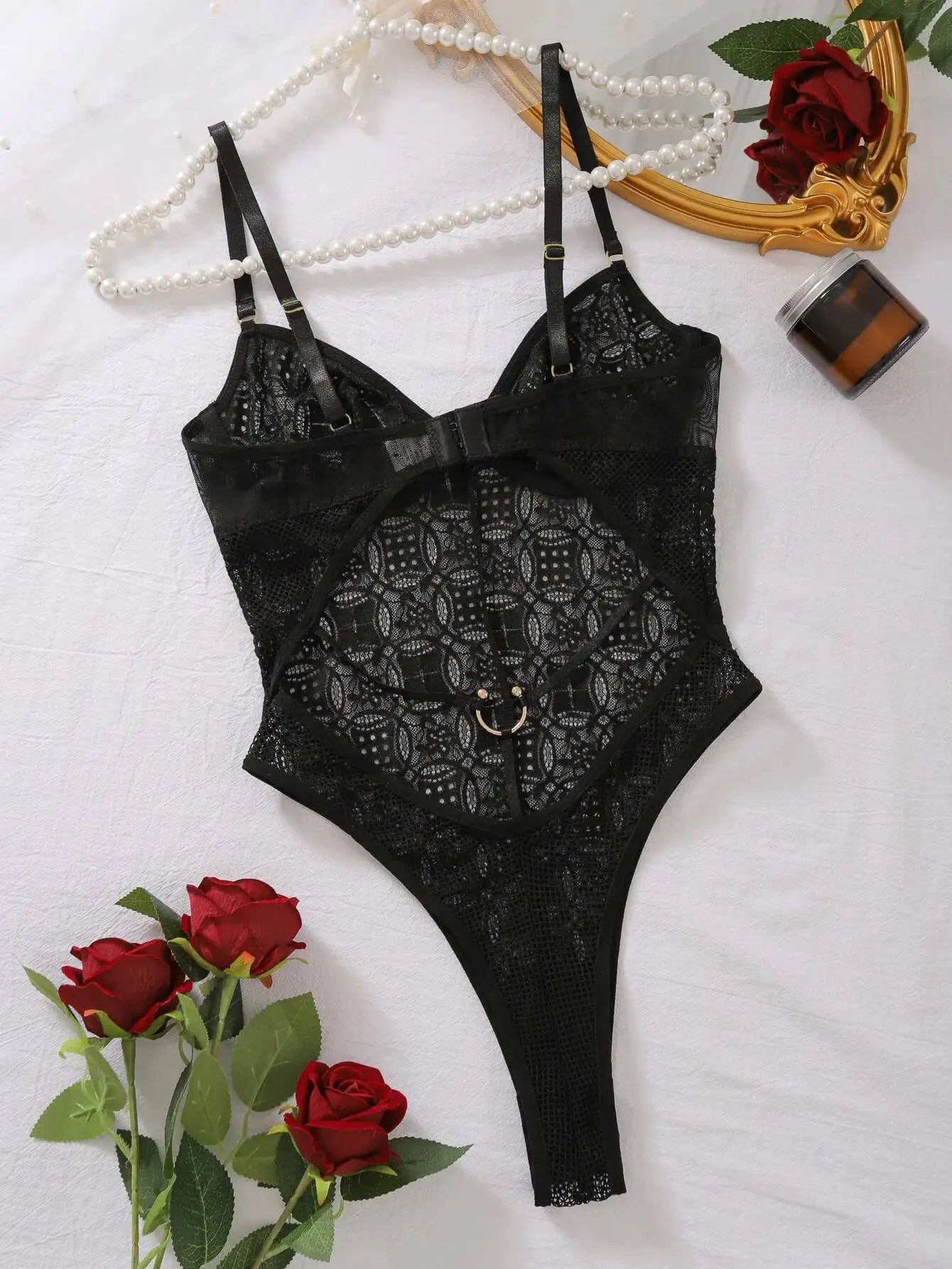 Body Dentelle Noir Vintage | L'Iconique Lingerie Premium
