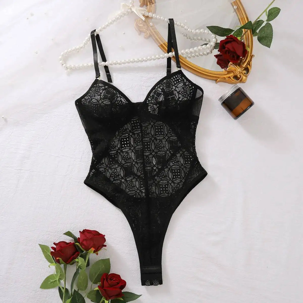 Body Dentelle Noir Vintage | L'Iconique Lingerie Premium