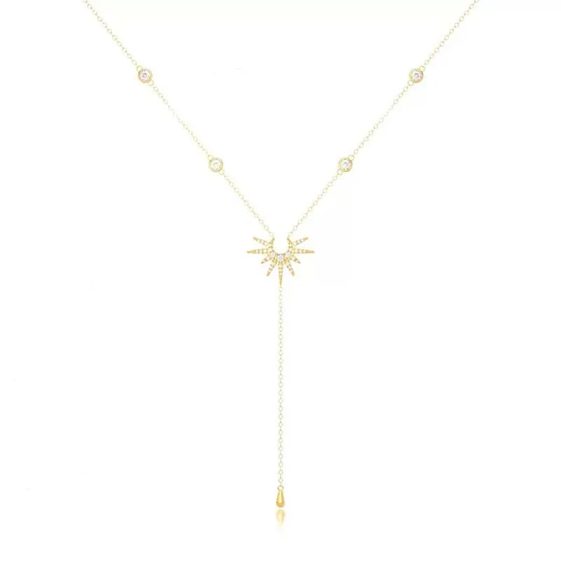Collier fin avec pendentif pour femme Le Soleil