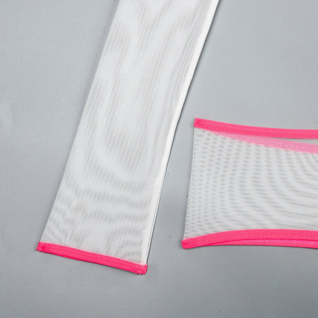 Body string transparent manches longues | L'Essentielle Lingerie Premium