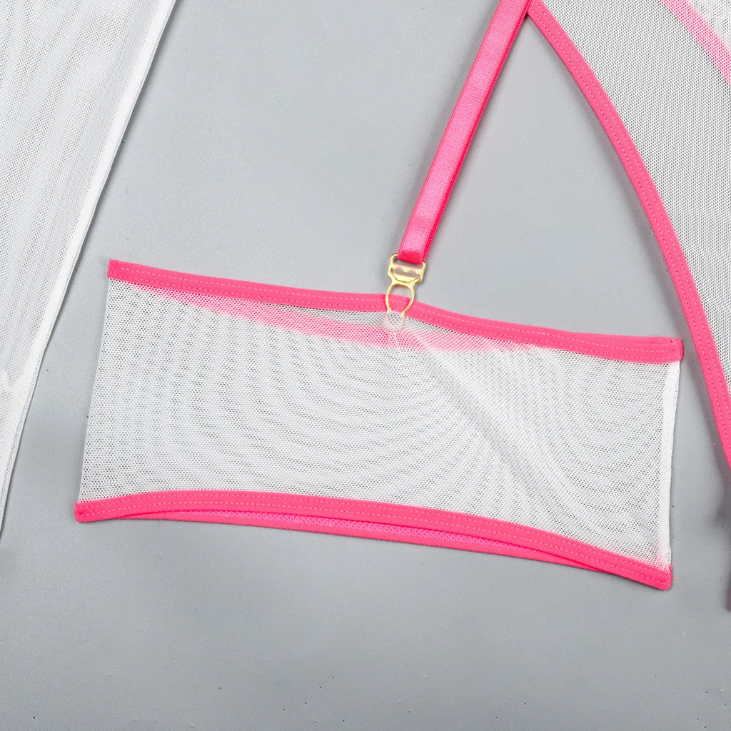 Body string transparent manches longues | L'Essentielle Lingerie Premium